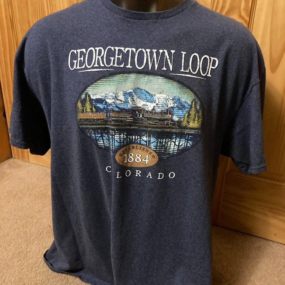 Georgetown Loop Railroad Colorado Train 2xl Xxl D… - image 1